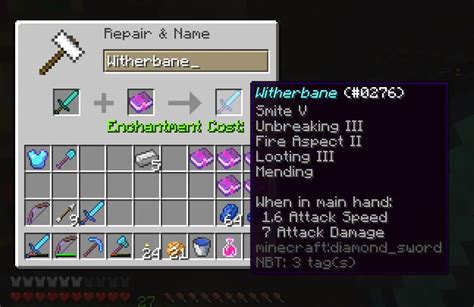 Best Sword Enchantments Minecraft