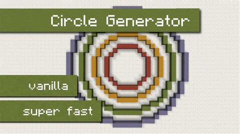 Circle Minecraft Generator