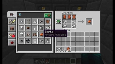 How To Craft A Saddle In Minecraft