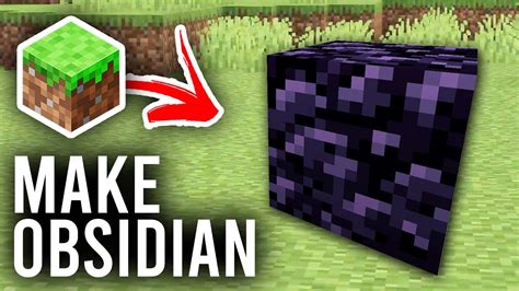 How To Make Obsidian In Minecraft