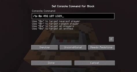 Minecraft Teleport Command